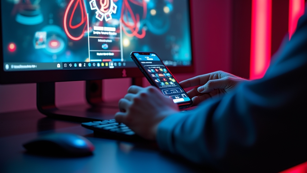 Desktop und Smartphone mit sicherem Casino-Login