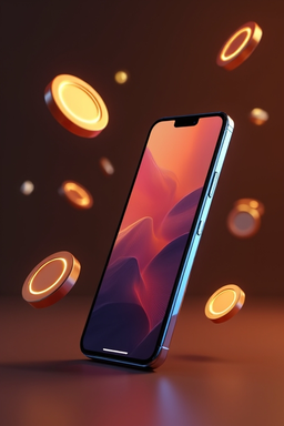 Smartphone mit Casino-App